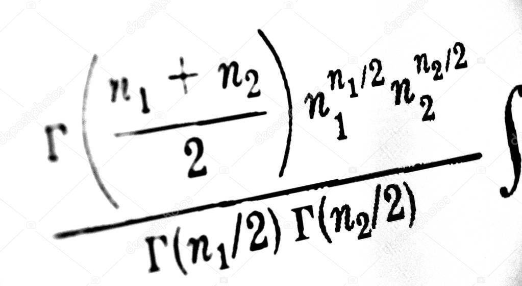 Large number of mathematical formulas on a white background