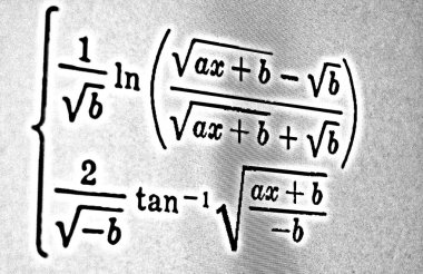 Sayıda beyaz bir arka planda Hdr matematiksel formül