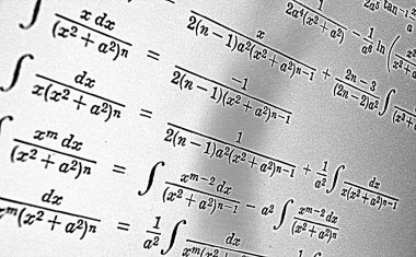 Sayıda beyaz bir arka planda Hdr matematiksel formül