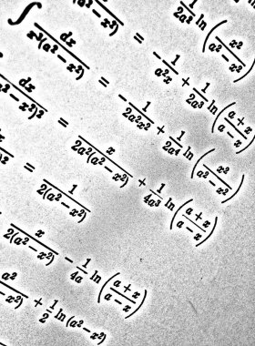 Sayıda beyaz bir arka planda Hdr matematiksel formül