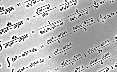 Sayıda beyaz bir arka planda Hdr matematiksel formül