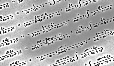 Sayıda beyaz bir arka planda Hdr matematiksel formül