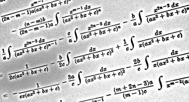 Sayıda beyaz bir arka planda Hdr matematiksel formül