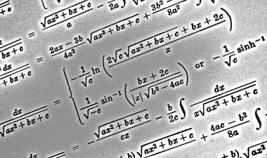 Sayıda beyaz bir arka planda Hdr matematiksel formül