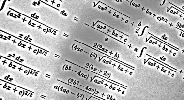 Sayıda beyaz bir arka planda Hdr matematiksel formül