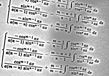 Sayıda beyaz bir arka planda Hdr matematiksel formül