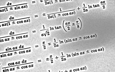 Sayıda beyaz bir arka planda Hdr matematiksel formül