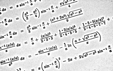 Sayıda beyaz bir arka planda Hdr matematiksel formül