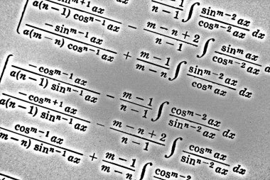 Sayıda beyaz bir arka planda Hdr matematiksel formül
