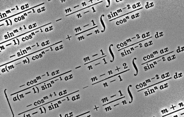 Sayıda beyaz bir arka planda Hdr matematiksel formül