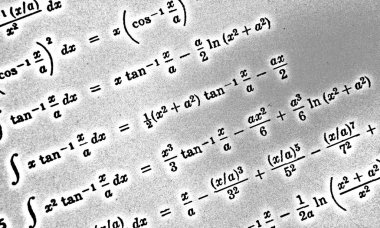 Sayıda beyaz bir arka planda Hdr matematiksel formül