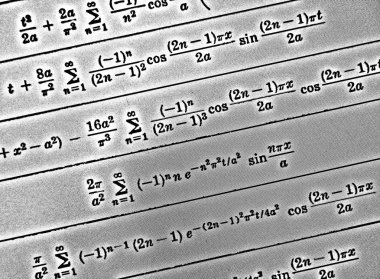 Sayıda beyaz bir arka planda Hdr matematiksel formül