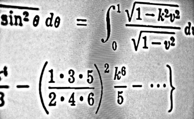 Sayıda beyaz bir arka planda Hdr matematiksel formül