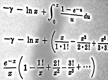 Sayıda beyaz bir arka planda Hdr matematiksel formül