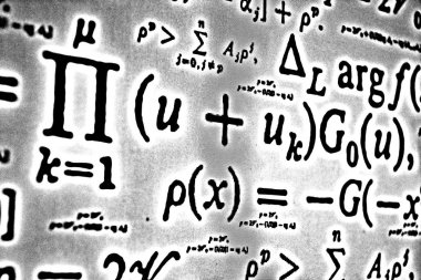 Sayıda beyaz bir arka planda Hdr matematiksel formül