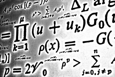 Sayıda beyaz bir arka planda Hdr matematiksel formül