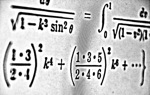 Gran Número Fórmulas Matemáticas Sobre Fondo Blanco Hdr —  Fotos de Stock