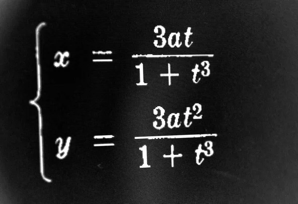 Велика Кількість Математичних Формул Чорному Тлі — стокове фото