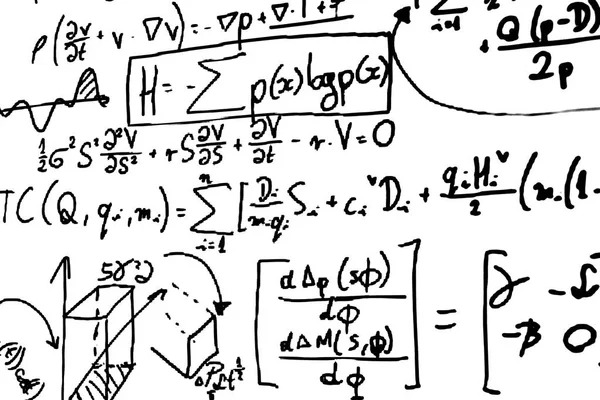 Sayıda Beyaz Bir Arka Plan Üzerinde Matematiksel Formül — Stok fotoğraf