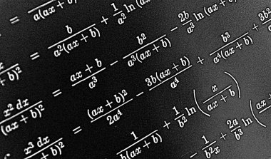 Sayıda siyah bir arka plan Hdr matematiksel formül