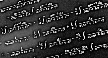 Sayıda siyah bir arka plan Hdr matematiksel formül