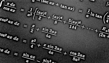 Sayıda siyah bir arka plan Hdr matematiksel formül