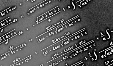 Sayıda siyah bir arka plan Hdr matematiksel formül