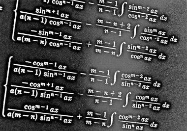 Sayıda siyah bir arka plan Hdr matematiksel formül