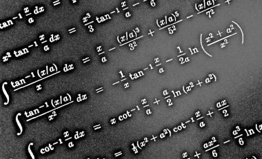 Sayıda siyah bir arka plan Hdr matematiksel formül