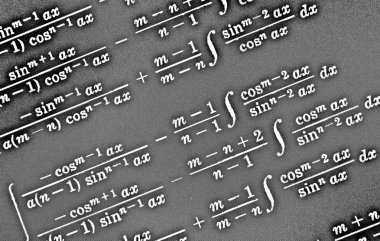 Sayıda siyah bir arka plan Hdr matematiksel formül
