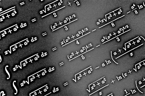 Sayıda siyah bir arka plan Hdr matematiksel formül