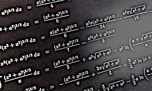 Sayıda Siyah Bir Arka Plan Hdr Matematiksel Formül — Stok fotoğraf