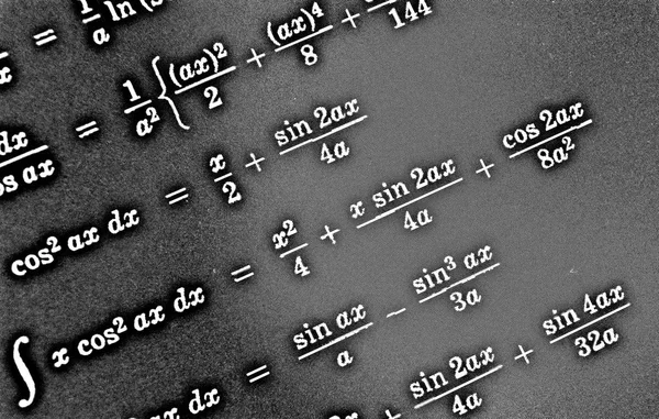 Large Number Mathematical Formulas Black Background Hdr — Stock Photo, Image