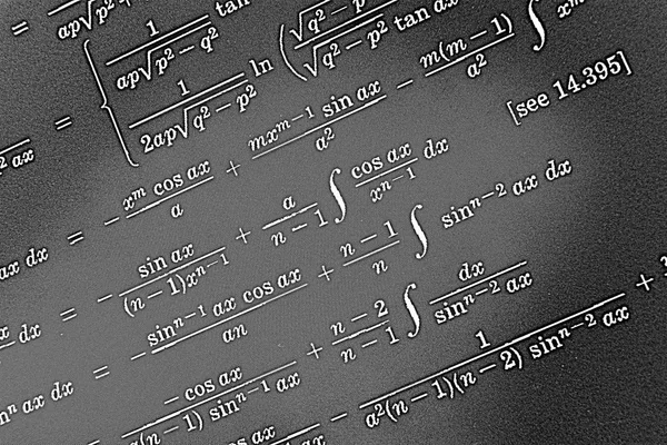 Sayıda siyah bir arka plan Hdr matematiksel formül