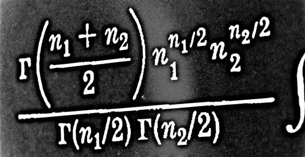 Grande Número Fórmulas Matemáticas Fundo Preto Hdr — Fotografia de Stock