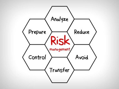 risk yönetimi stratejileri - yoksay, kabul, önlemek, azaltmak, aktarmak ve yararlanma 