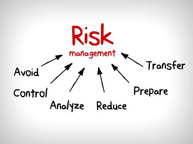 risk yönetimi stratejileri - yoksay, kabul, önlemek, azaltmak, aktarmak ve yararlanma 