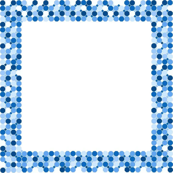 Blue modern geometrical octagon square abstract background. Innovation concept design.