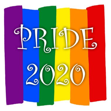 Gökkuşağı eşcinsel gurur bayrağı, cinsel azınlıkların, eşcinseller ve Lezbiyenler, gurur 2020 sembolü