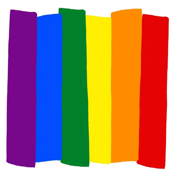 Rainbow Gay Pride Flag Symbol Sexual Minorities Gays Lesbians Illustration — Stock Photo, Image