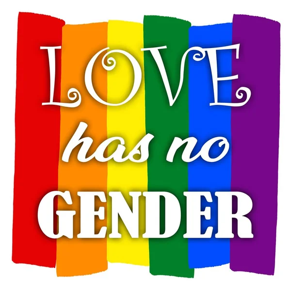 虹色のゲイプライド旗 性的少数者 ゲイやレズビアンのシンボル愛性別 — ストック写真