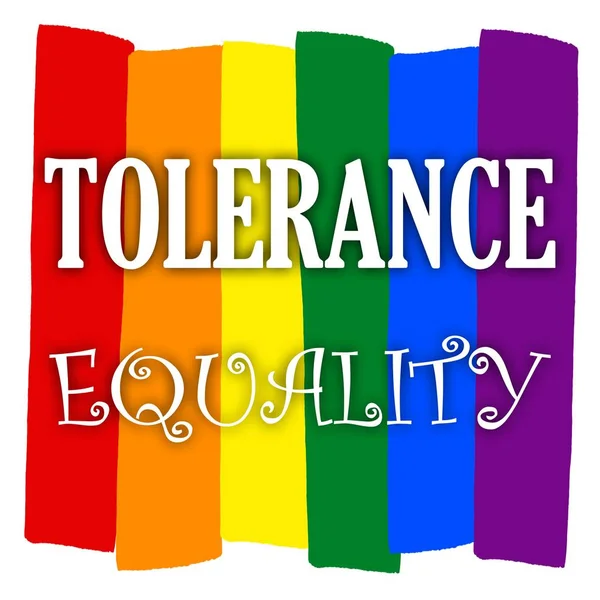 Szivárvány Meleg Büszkeség Zászló Szimbólum Szexuális Kisebbségek Melegek Leszbikusok Tolerancia — Stock Fotó