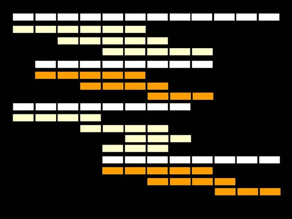 Wykres Gantta Jest Rodzajem Wykresu Słupkowego Który Przedstawia Harmonogram Projektu — Zdjęcie stockowe