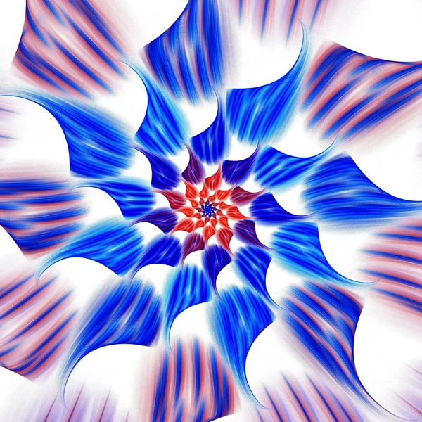 Синий Цвет Цветок Бабочка Цифровое Искусство Креативного Графического Дизайна Компьютерная — стоковое фото