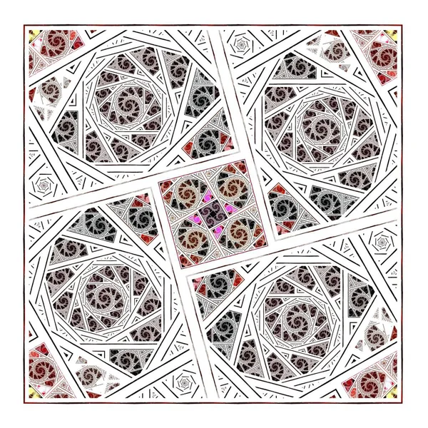 Beautiful fractal Symmetrical partern, flower or butterfly, digital artwork for creative graphic design. Computer generated graphics.