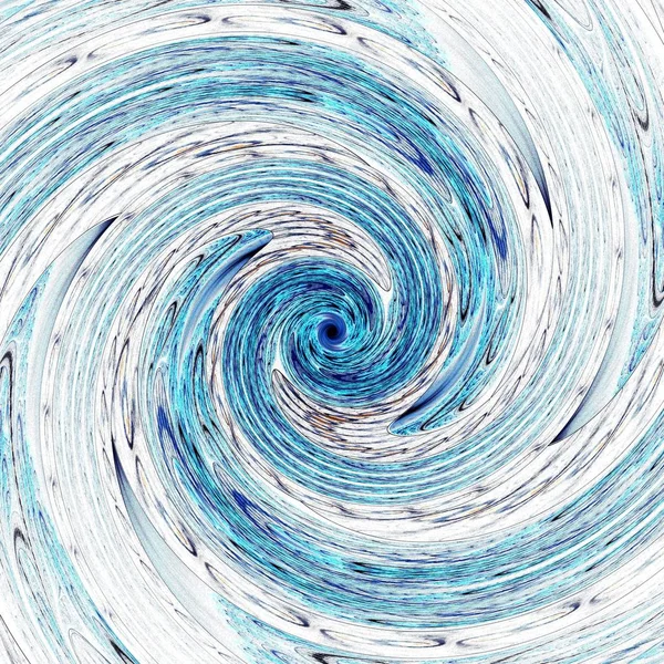 Bellissimo Frattale Simmetrico Spirale Blu Fiore Farfalla Opera Arte Digitale — Foto Stock