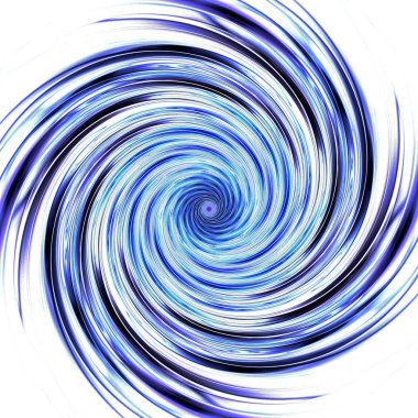 Simetrik fraktal kasırga sarmal gökada mavi, dijital sanat yaratıcı grafik tasarım için soyut. Oluşturulan bilgisayar grafikleri.