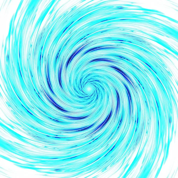 Abstract Tornado Fractal Simétrico Espiral Galáxia Azul Arte Digital Para — Fotografia de Stock