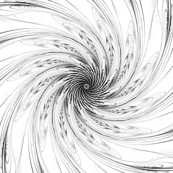Abstract Galáxia Espiral Tornado Fractal Simétrica Obra Arte Digital Para — Fotografia de Stock