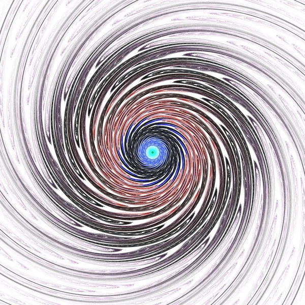 Abstract Galáxia Espiral Tornado Fractal Vermelho Simétrico Obra Arte Digital — Fotografia de Stock